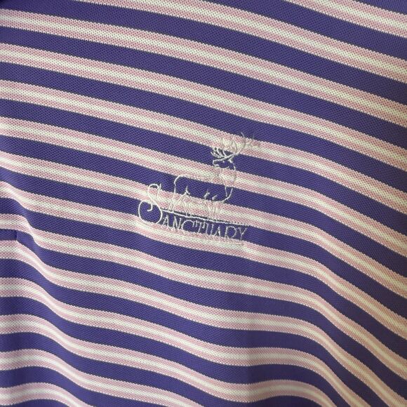Peter Millar Shirt Mens XL Polo Golf Short Sleeve Summer Comfort Pink/Purple - Picture 5 of 9